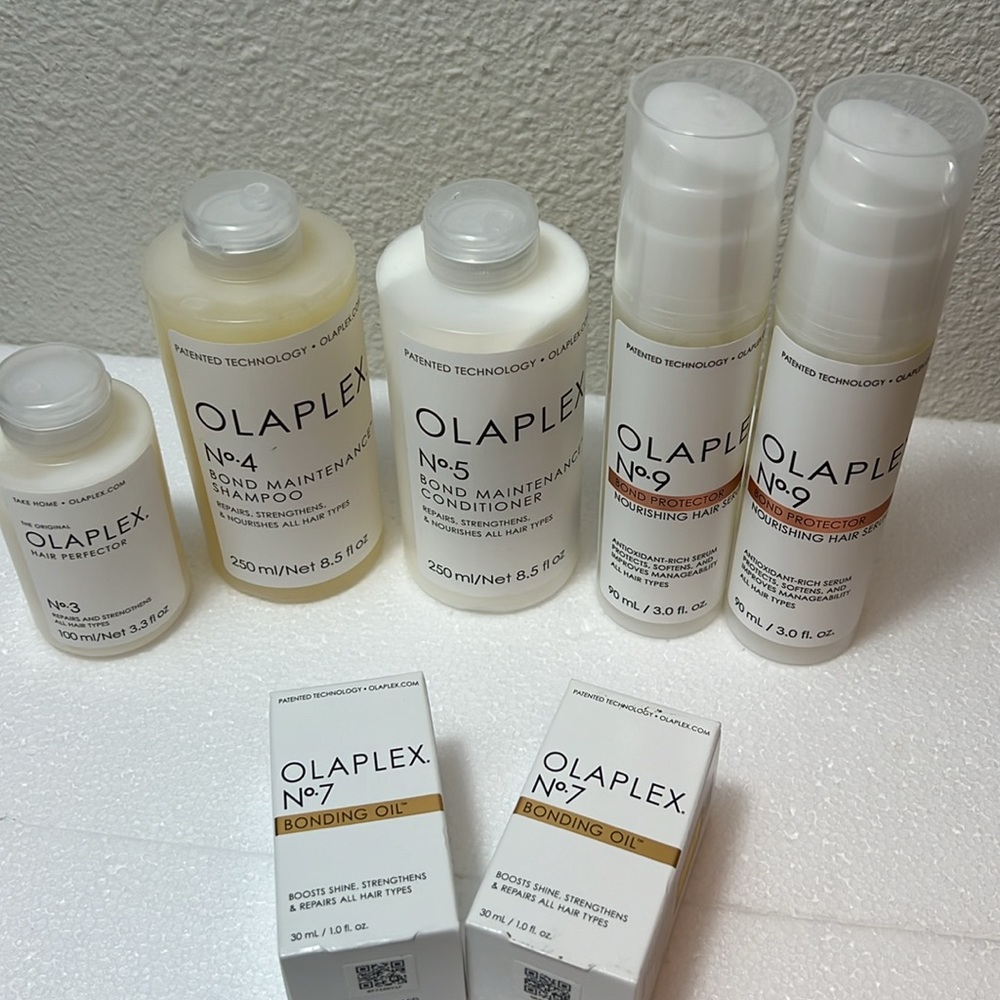 Olaplex treatments,oils,bonds,shampoos & conditioners,etc.I have all in pictures